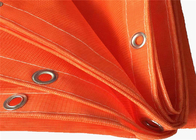18x18 πλέγμα ικριωμάτων που πιάνει την πορτοκαλιά αλεξίπυρη ντυμένη PVC προστασία κατασκευής